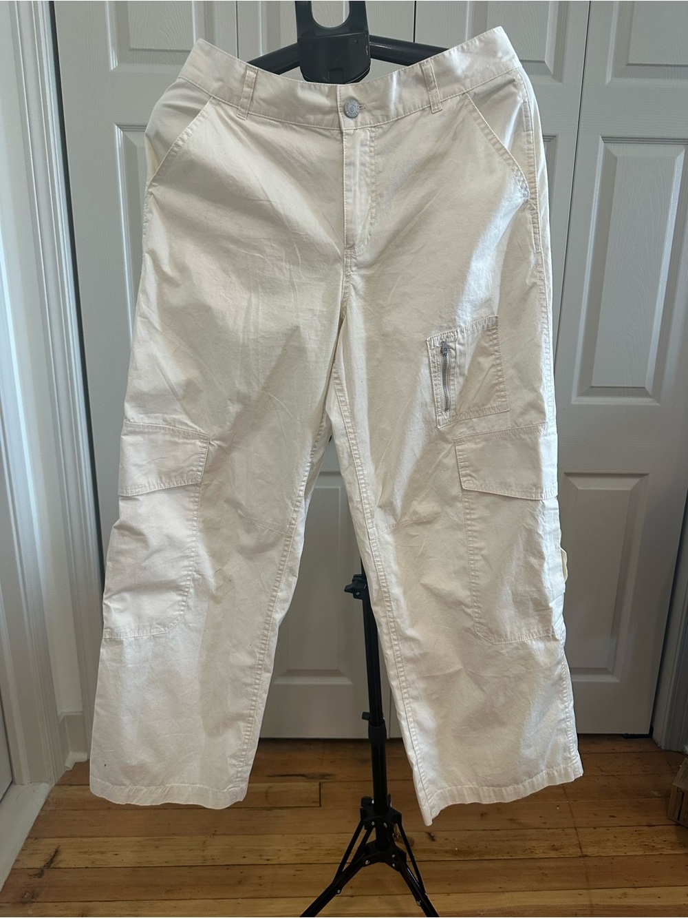 BDG White Women’s Cargo Pants with Utility Pockets